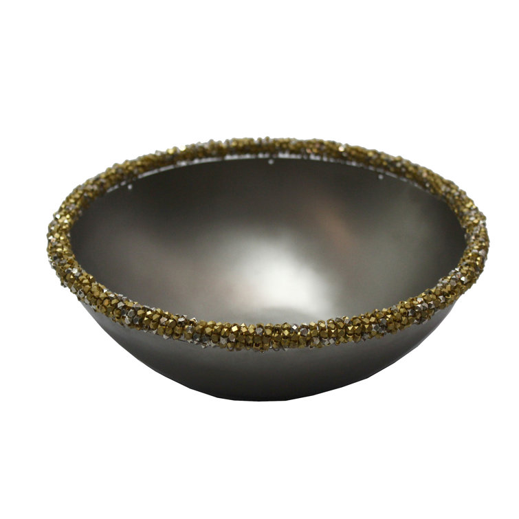 Kravet Metal Traditional Decorative Bowl in Black Perigold